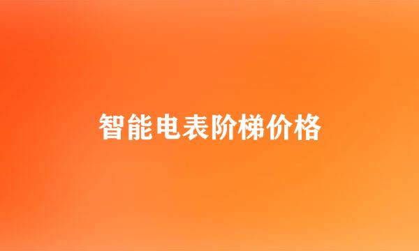 智能电表阶梯价格