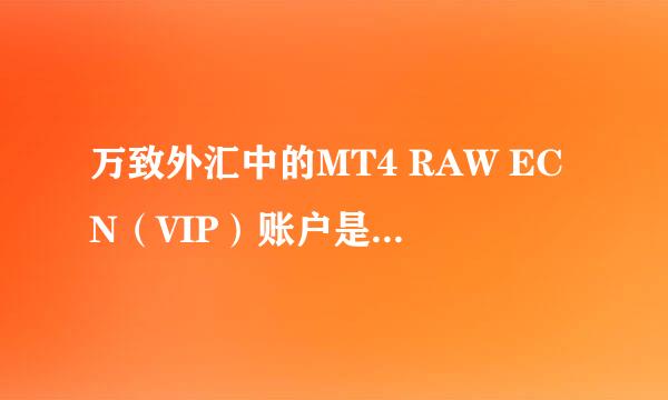 万致外汇中的MT4 RAW ECN（VIP）账户是什么意思？