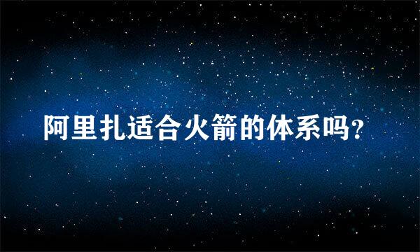 阿里扎适合火箭的体系吗？