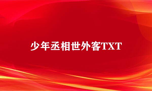 少年丞相世外客TXT