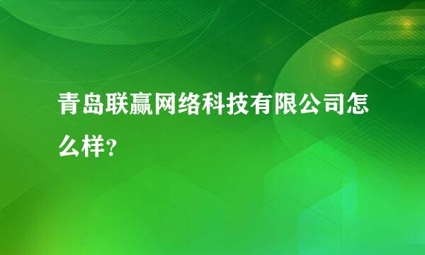 青岛联赢网络科技有限公司怎么样？