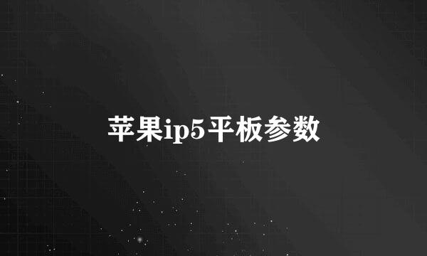 苹果ip5平板参数