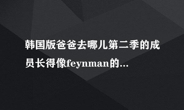 韩国版爸爸去哪儿第二季的成员长得像feynman的女孩叫什么