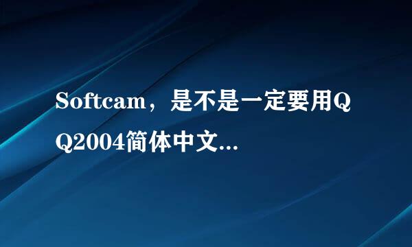 Softcam，是不是一定要用QQ2004简体中文正式版啊！