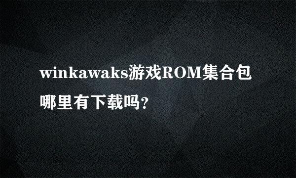 winkawaks游戏ROM集合包哪里有下载吗？