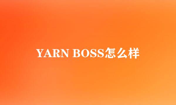 YARN BOSS怎么样