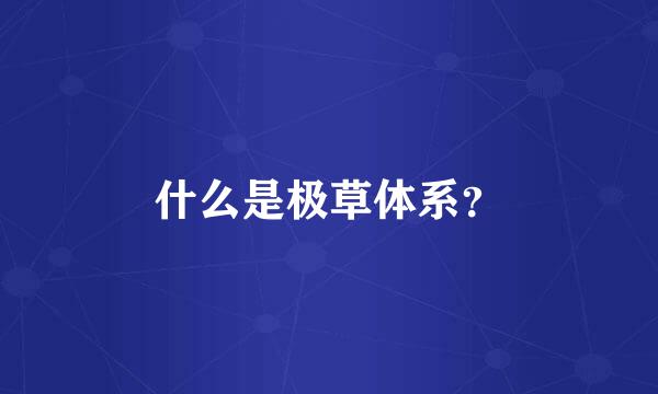 什么是极草体系？