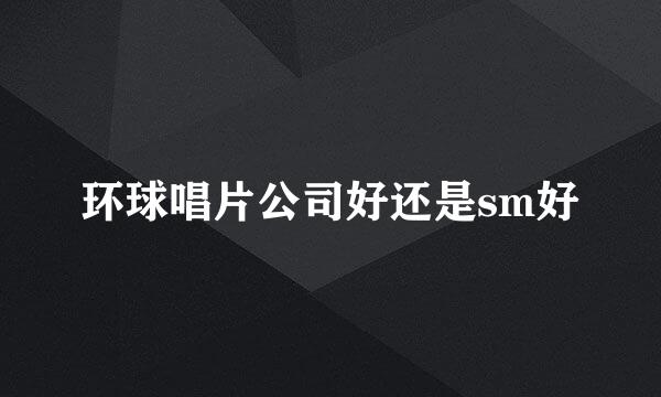 环球唱片公司好还是sm好