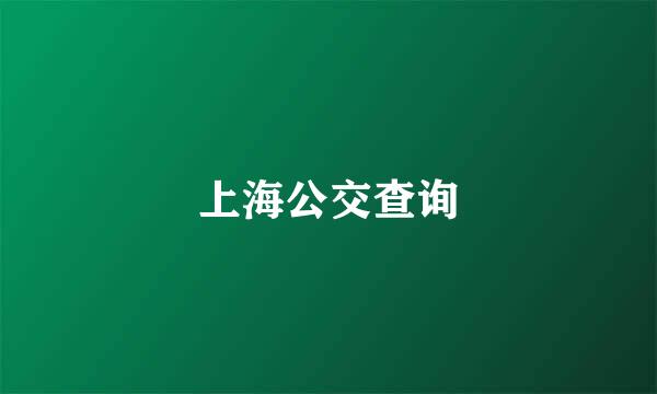 上海公交查询