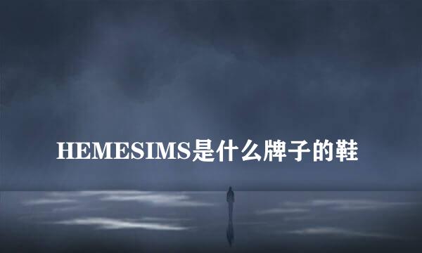 
HEMESIMS是什么牌子的鞋
