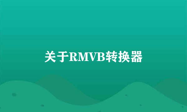 关于RMVB转换器