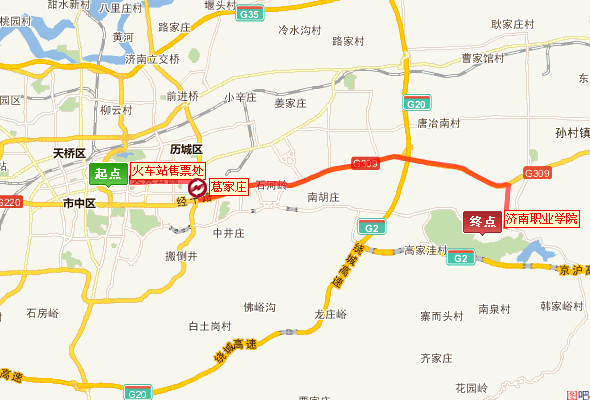 在章丘火车站下车，怎么去济南职业学院南校区