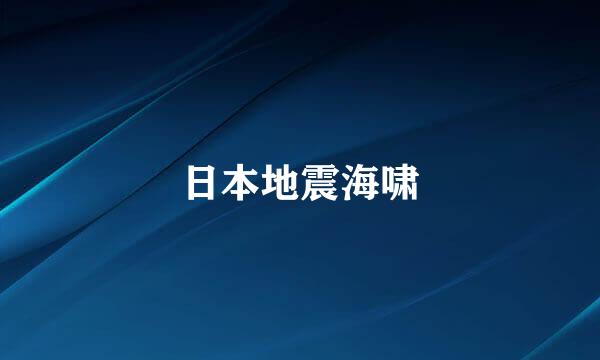 日本地震海啸