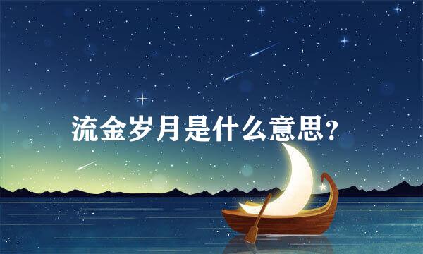 流金岁月是什么意思？