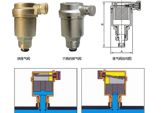 暖气片自动排气阀是什么样的