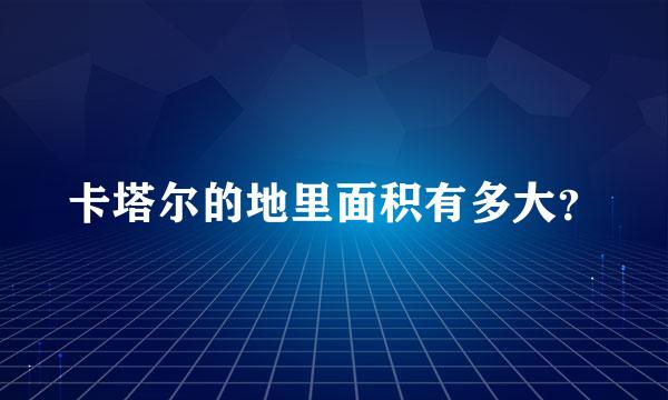 卡塔尔的地里面积有多大？