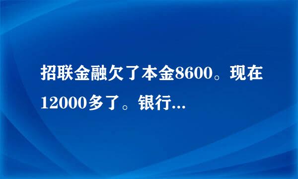 招联金融欠了本金8600。现在12000多了。银行说向公安立案了。银行会以骗贷还是其他起诉我