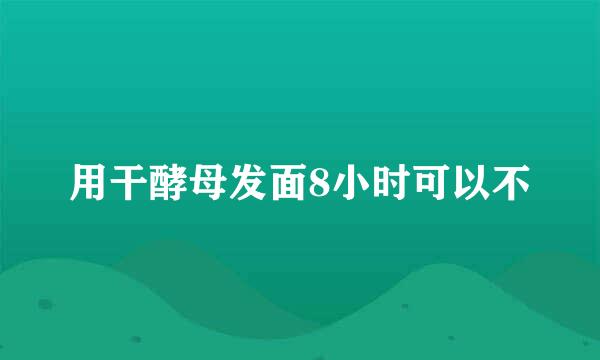 用干酵母发面8小时可以不