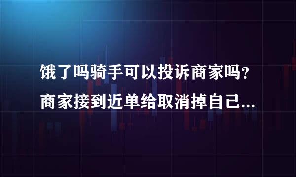 饿了吗骑手可以投诉商家吗？商家接到近单给取消掉自己去送。我刚刚好俩单去同个地方看他在送。