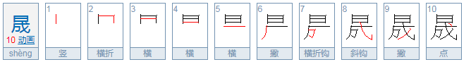 晟的意思字