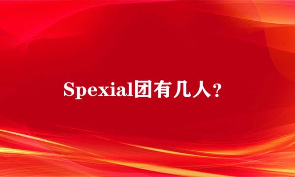 Spexial团有几人？