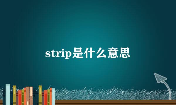 strip是什么意思