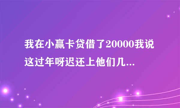 我在小赢卡贷借了20000我说这过年呀迟还上他们几天，可是他们不行给我家人打电话这违法吗