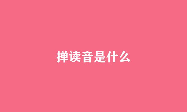 掸读音是什么