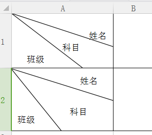 三行斜线表头怎么打字