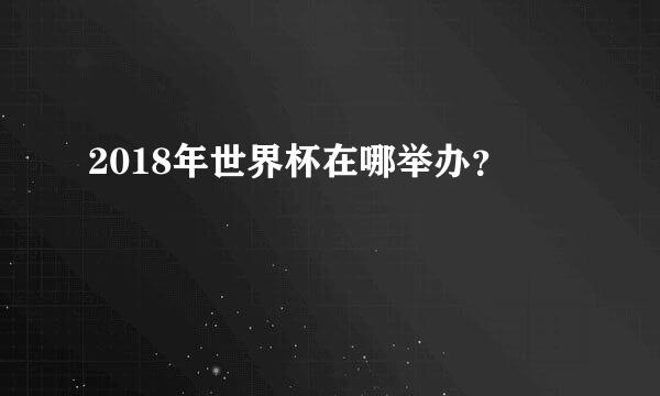 2018年世界杯在哪举办？