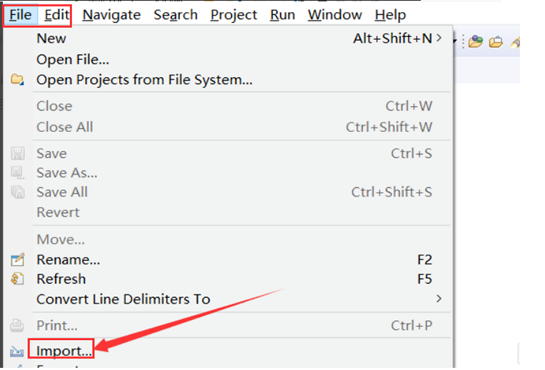 eclipse怎么导入项目