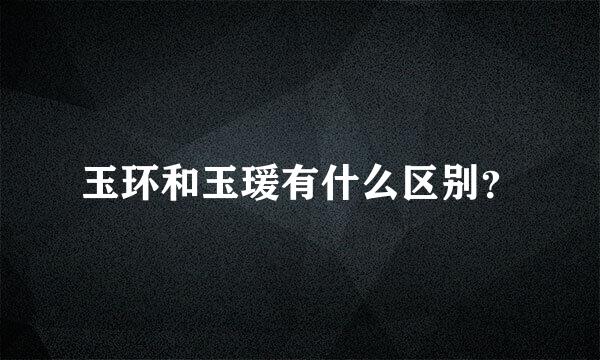 玉环和玉瑗有什么区别？