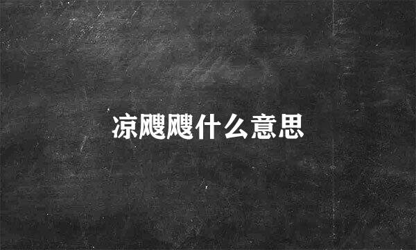 凉飕飕什么意思