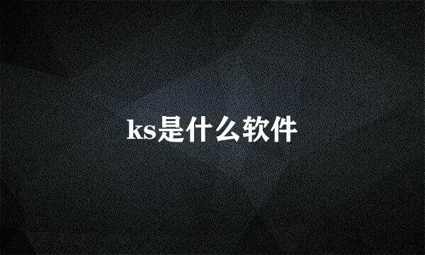 ks是什么软件