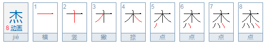 杰 字的繁体字