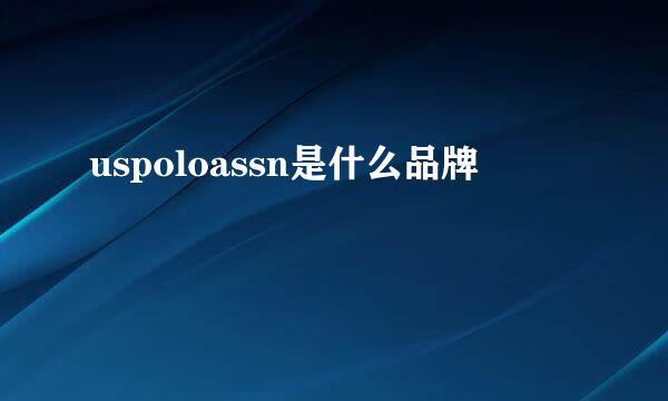 uspoloassn是什么品牌