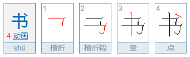 书的笔画笔顺