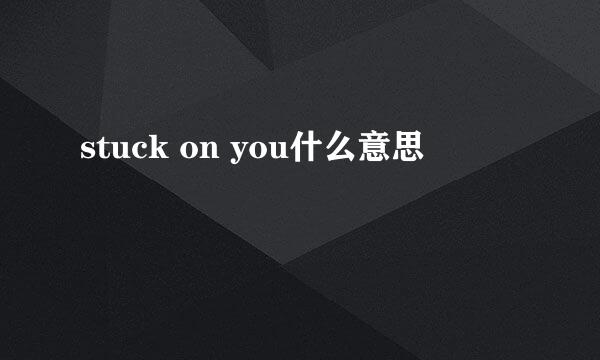 stuck on you什么意思