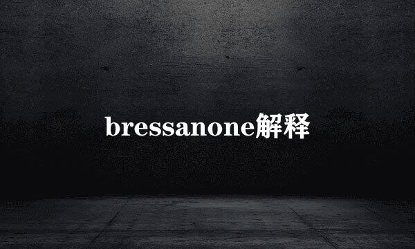 bressanone解释