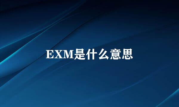 EXM是什么意思