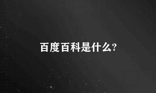 百度百科是什么?