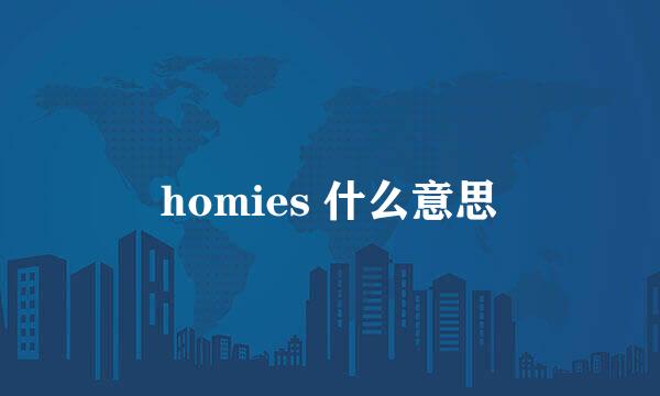 homies 什么意思