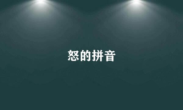 怒的拼音