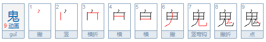 鬼字的汉语拼音是什么？