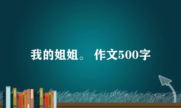 我的姐姐。 作文500字