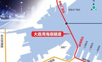 大连湾海底隧道起止点是哪里?