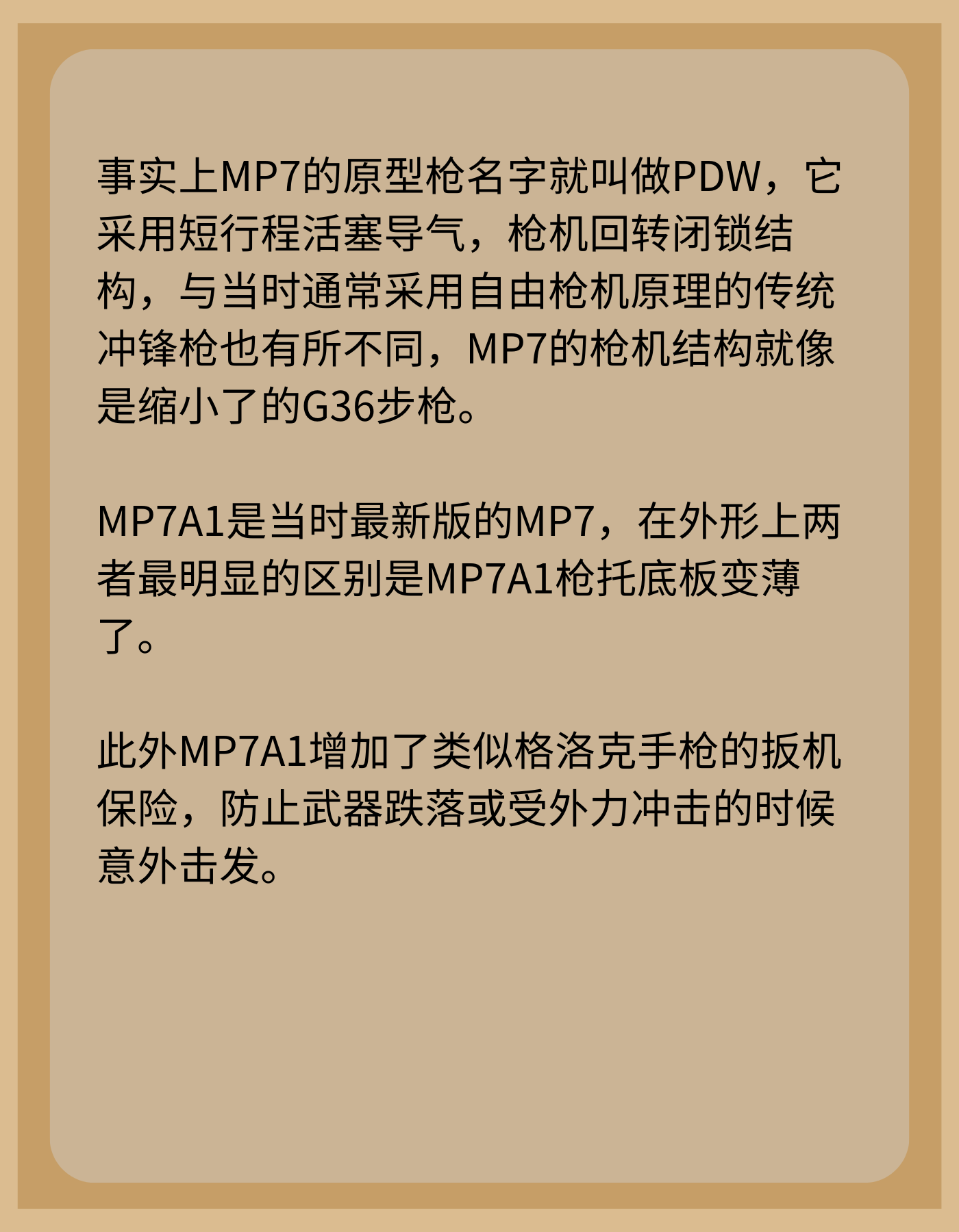 MP7冲锋枪