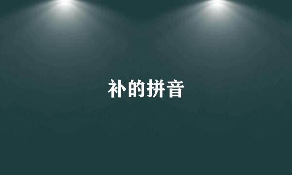 补的拼音