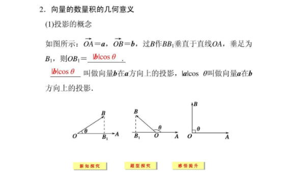 投影向量的计算公式是什么？