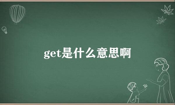 get是什么意思啊